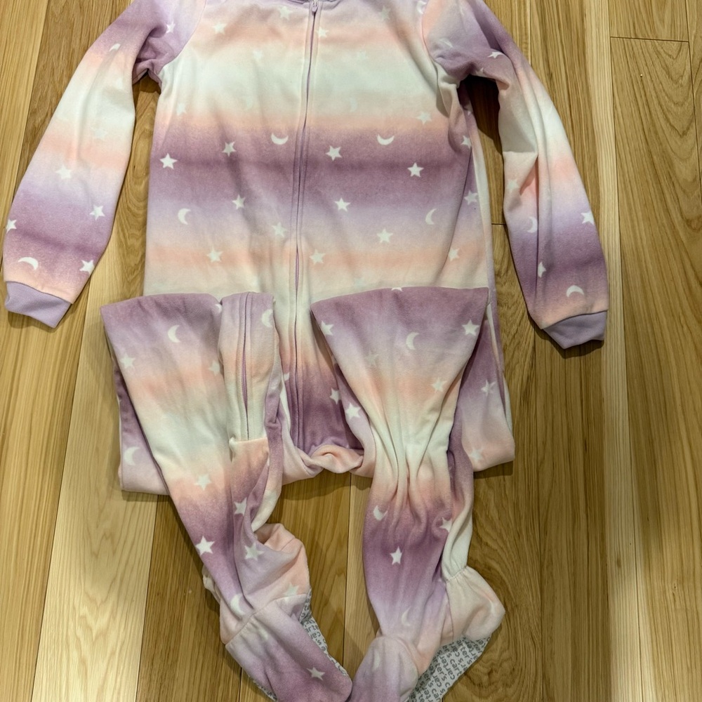 Carter's Pink and Purple Starry Footie Pajamas
